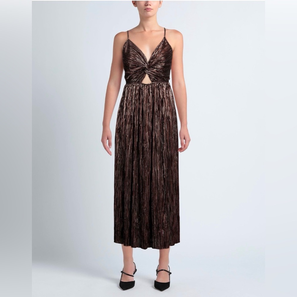 NWOT Sabina Musayev Light Gold Maxi Dress - Picture 6 of 6